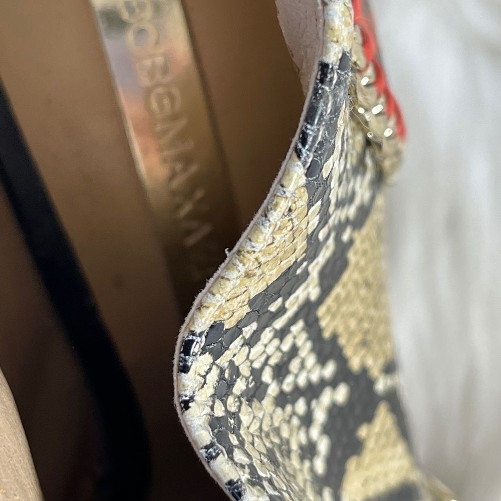 Bcbg Max Azria Britt Chain Python Colorblock Heel… - image 6
